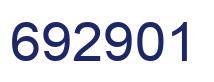 Número 692901 imagen azul