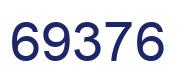 Number 69376 blue image