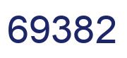 Number 69382 blue image
