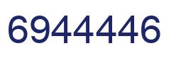 Número 6944446 imagen azul