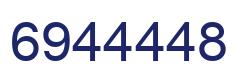 Number 6944448 blue image