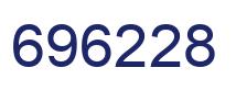 Number 696228 blue image