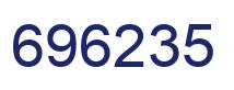 Number 696235 blue image