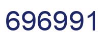 Number 696991 blue image