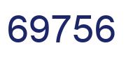Número 69756 imagen azul