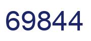 Number 69844 blue image