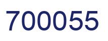 Number 700055 blue image