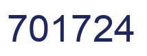 Number 701724 blue image