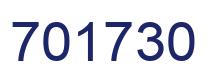 Number 701730 blue image