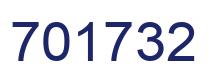 Number 701732 blue image