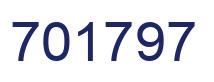 Number 701797 blue image