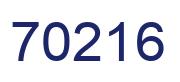 Número 70216 imagen azul