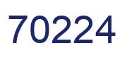 Número 70224 imagen azul