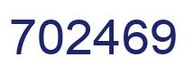 Number 702469 blue image