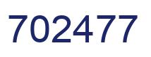 Number 702477 blue image