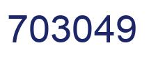 Number 703049 blue image