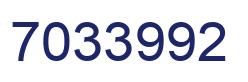 Number 7033992 blue image