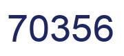 Number 70356 blue image