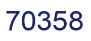 Number 70358 blue image