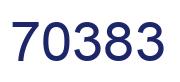 Number 70383 blue image