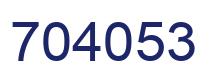 Número 704053 imagen azul