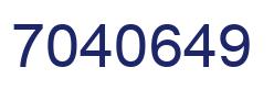 Número 7040649 imagen azul