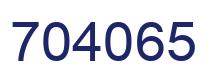 Número 704065 imagen azul