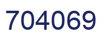 Número 704069 imagen azul