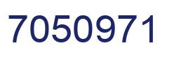 Number 7050971 blue image