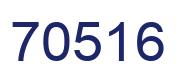 Number 70516 blue image