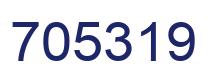 Number 705319 blue image