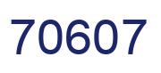 Number 70607 blue image