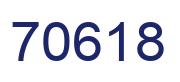 Número 70618 imagen azul