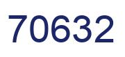 Número 70632 imagen azul