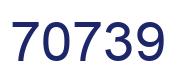 Number 70739 blue image