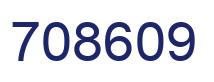 Number 708609 blue image