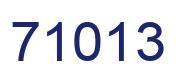 Number 71013 blue image