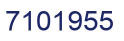 Number 7101955 blue image