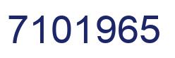 Number 7101965 blue image