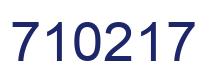 Número 710217 imagen azul