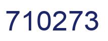 Number 710273 blue image