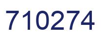 Number 710274 blue image