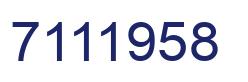 Number 7111958 blue image