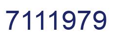 Número 7111979 imagen azul