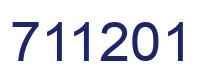 Número 711201 imagen azul