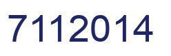 Número 7112014 imagen azul