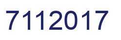 Número 7112017 imagen azul