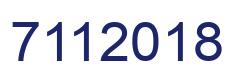 Número 7112018 imagen azul