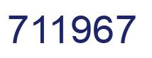 Número 711967 imagen azul