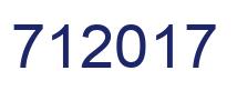 Number 712017 blue image